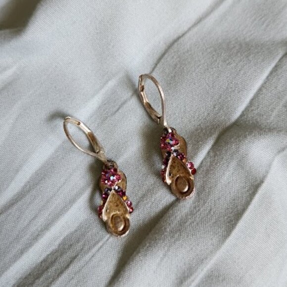 Cookie Lee Pink Sandal Earrings - Picture 1 of 5